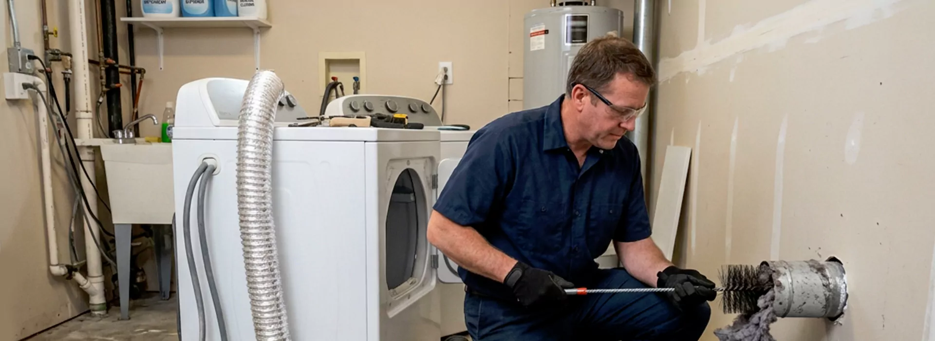 Clogged Dryer Vent Repair in Hagerstown, Maryland