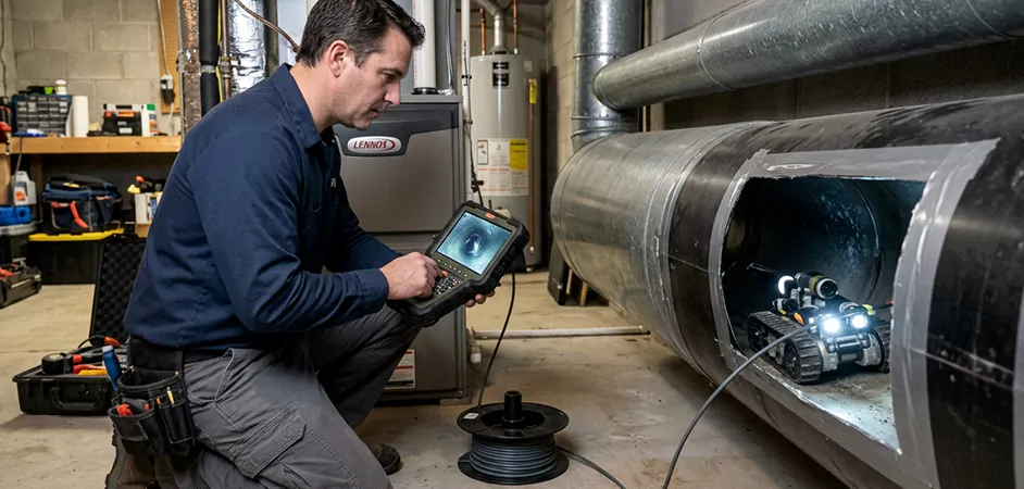 Robotic Duct Inspection in Hagerstown, MD