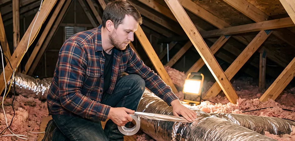 Attic Duct Sealing and Insulation in Hagerstown