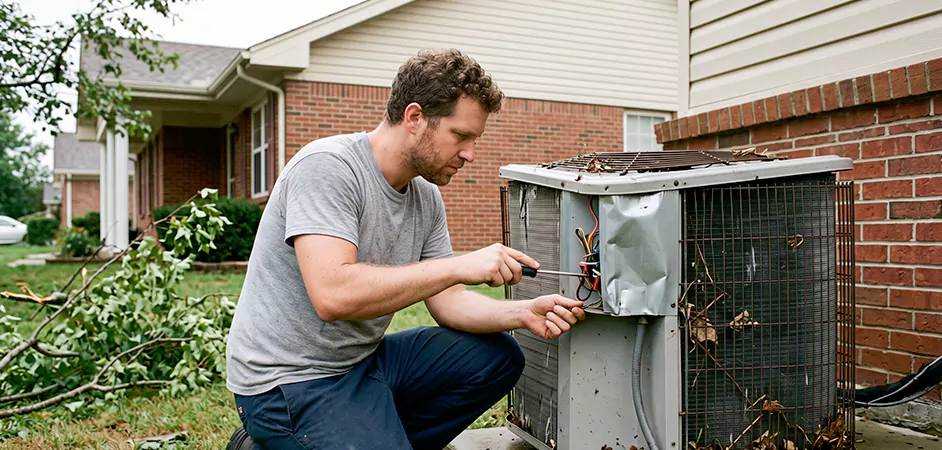 Storm Damage HVAC Restoration in Hagerstown